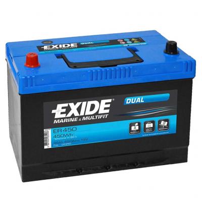 Exide Dual Marine ER450 munka akkumultor, 12V 95Ah 650A B+ Aut akkumultor, 12V alkatrsz vsrls, rak